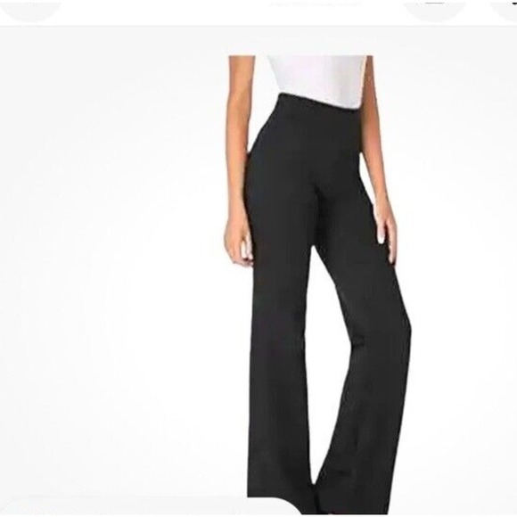 Tapata Women's Size Medium 8 Dress Pants Pull On Bootcut Stretch Pockets Black - Picture 1 of 8